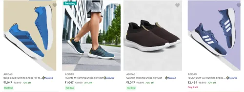 Image of Adidas Men’s Sports Shoes at minimum 70% Discount