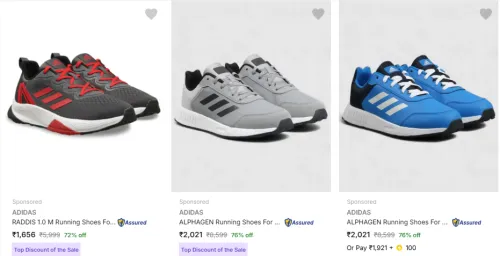 Image of ADIDAS Men’s Sports Shoes @ Minimum 70% Discount