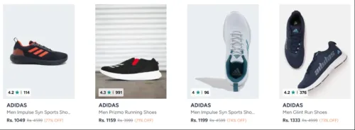 Image of Adidas Men's Sports Shoes upto 77% Discount