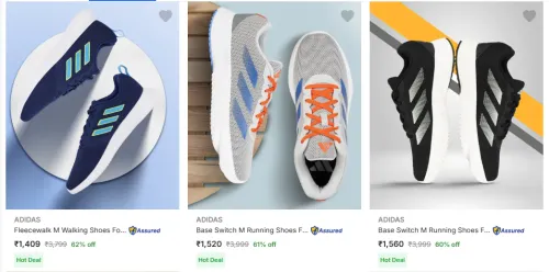 Image of Adidas Men’s Sports Shoes at minimum 60% Discount
