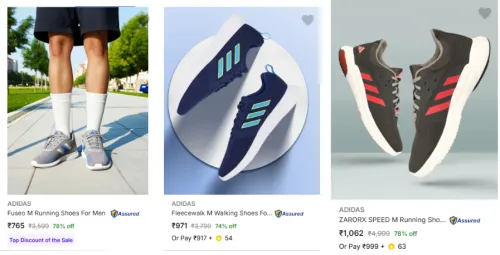 Image of Adidas Men’s Sports Shoes at minimum 70% Discount