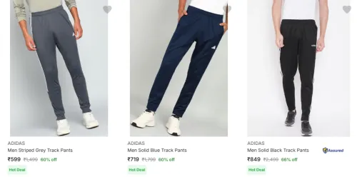 Image of Adidas Men's Track Pants upto 66% Discount