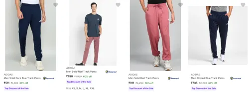 Image of Adidas Men's Track Pants upto 68% Discount | Starting at ₹511