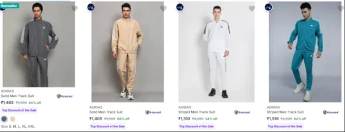 Image of ADIDAS Men's Tracksuits at minimum 64% Discount
