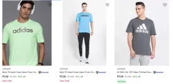 Adidas mens tshirts for men upto 70% off