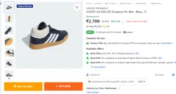 ADIDAS ORIGINALS  HOOPS 4.0 MID IKD Sneakers  (Blue , 7)