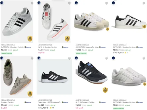 Image of ADIDAS ORIGINALS Men’s Casual Shoes at minimum 60% Discount
