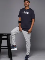 ADIDAS Brand Logo Printed Oversized Fit Pure Cotton T-shirt