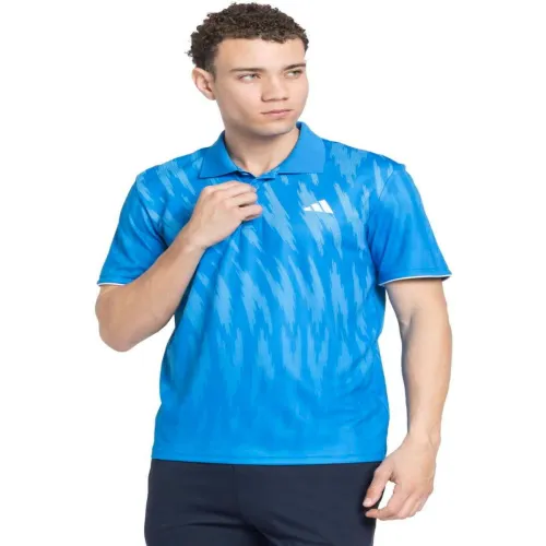 Image of ADIDAS Printed Polo Collar T-Shirt