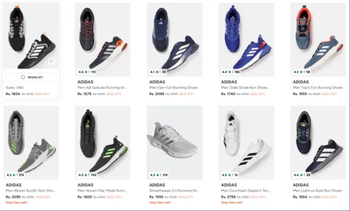 Image of ADIDAS shoes @ 65% Off + Extra 30% Coupon Discount