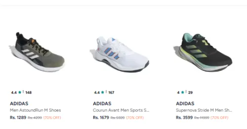 Image of Adidas Shoes for men's up to 70% discountf