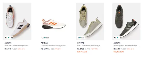 Image of Adidas Sport Shoes at 70% Discount