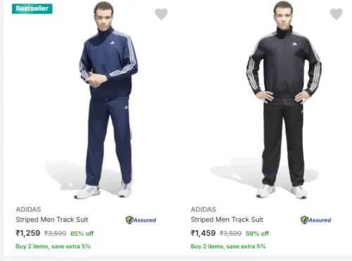 Image of Adidas Tracksuit Flat 65% Discount