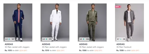 Image of Adidas Tracksuits at minimum 62% Discount