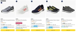 adidas Unisex Running Shoes upto 76% Discount