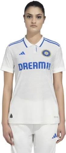 Image of ADIDAS  Women Sporty Round Neck Polyester White T-Shirt