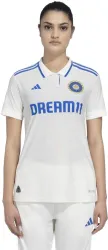 ADIDAS  Women Sporty Round Neck Polyester White T-Shirt