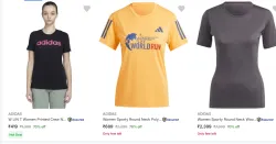 ADIDAS womens tshirt at 70% off 