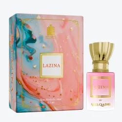 Adilqadri Lazina Attar Roll-On for Men & Women | Non-Alcoholic Long-Lasting Fragrance | Mango, Floral, Woody, Amber, Musk & Vanilla Notes | Premium Attar Perfume | 5.5ML Pack