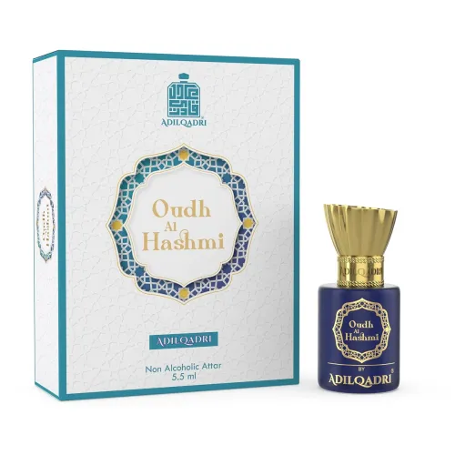 Image of Adilqadri Oudh Al Hashmi Attar Men and Women | Sweet Arabic Unisex Perfume | Non-Alcoholic Roll-On | Long-Lasting Rich O