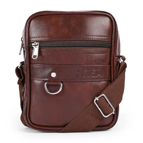 Image of ADISA Faux Leather Unisex Sling Crossbody Bag