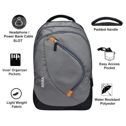Image of ADISA Light Weight Polyester Casual Backpack