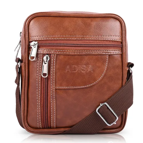 Image of ADISA Unisex Faux Leather Sling Bag