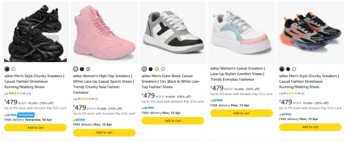 Image of Adiso casual sneakers shoes at 76% discount 