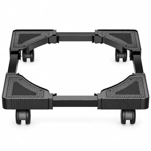 Image of Adjustable Washing Machine Stand with Wheels, Heavy Duty Refrigerator Base Stand