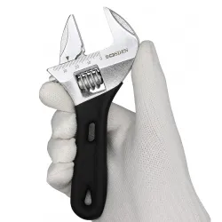 BOOSDEN Adjustable Wrench, 6 inch Stubby, Chrome Vanadium Steel, Ideal for Pipe, Gas Industry, and Disassembly