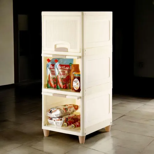 Image of ADMIN INDUSTRIES Plastic Wardrobe for Clothes Storage Organizer, So3