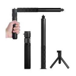 Adofys 3 in 1 Bullet Time Handle with Foldable Tripod Extension Monpod Rod for Insta360 One X6, X5, X4, X3 One X 2 / Insta360 One X Accessories