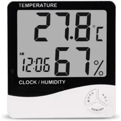 Adonai Digital White Clock