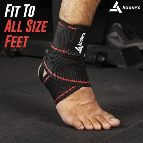 Image of ADONYX Black Adjustable Ankle Support