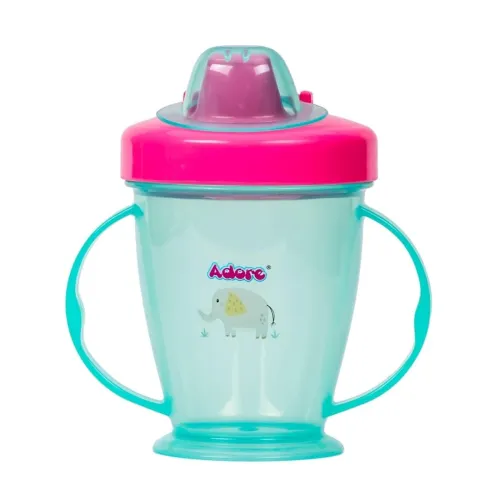 Image of Adore Birdy Anti Spill Sipper Cup Twin Handle Blue