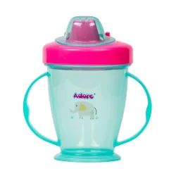 Adore Birdy Anti Spill Sipper Cup Twin Handle Blue
