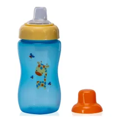 Adore Spouty Silicon Soft Spout Sipper with Hood 270ml (Blue)