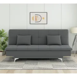Adorn India Premium New Aspen 3 Seater Sofa Bed 4X6 with 2 Cushions