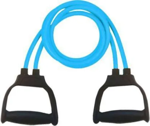 Image of Adrenex Double Toning Tube with Handles- 10 kg-Medium Resistance Tube Resistance Tube (Blue)