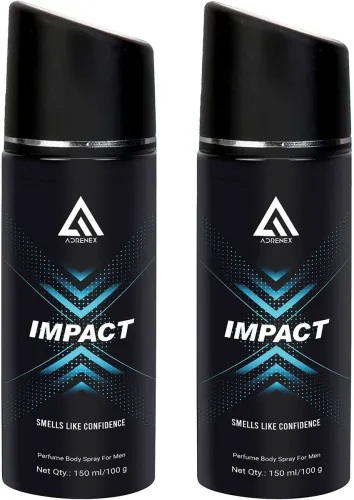 Image of Adrenex Impact Deodorant Body Spray (300ml * pack of 2)