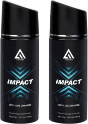 Adrenex Impact Deodorant Body Spray (300ml * pack of 2)