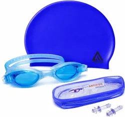 Adrenex Swimming Combo Cap Goggle Earplug Set 