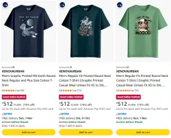 ADRO Mens Printed Cotton T-Shirt | Regular Fit