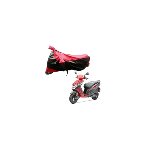 Image of Adroitz Bike Body Cover for Honda Dio (Black and Red)