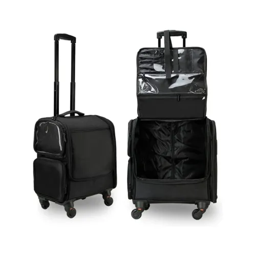 Image of Adson Professional Makeup Artist Rolling Cosmetic Trolley – Black