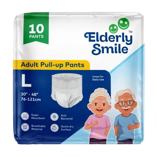 Image of Adult Diaper Pants Pull Up – Large (30\'–48\' Waist) | Unisex Disposable Adult Incontinence Pants 