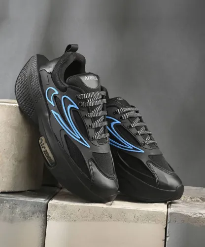 Image of Aeonik Premium Running Shoes for Men (Black, Size 7) 