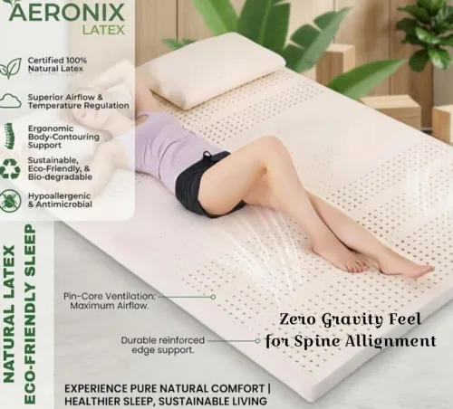 Image of Aeronix Latex-Ortho Foam Comfort & Orthopedic Support Reversible Soft & Firm