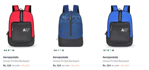 Image of Aeropostale Backpacks upto 79% Discount
