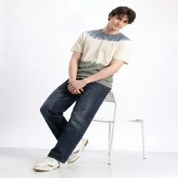 Aeropostale Dyed Effect Pure Cotton T-shirt
